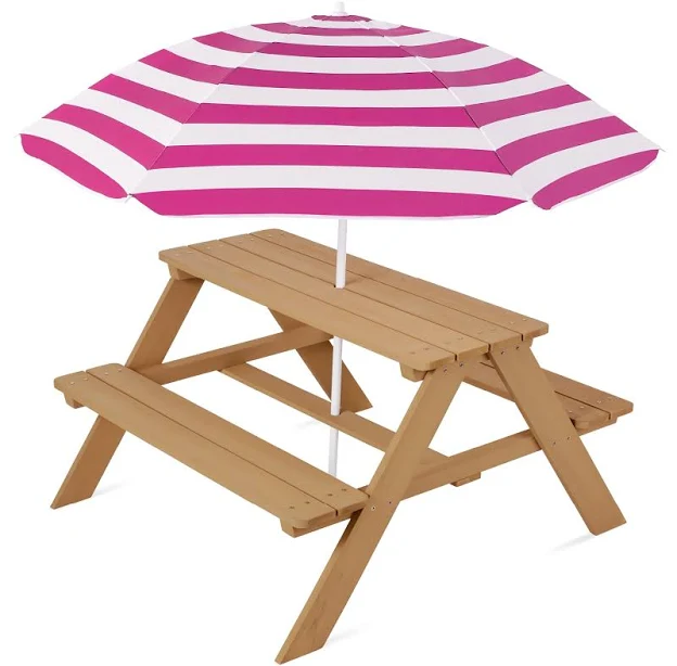 Best Choice Products Kids Wooden Picnic Table