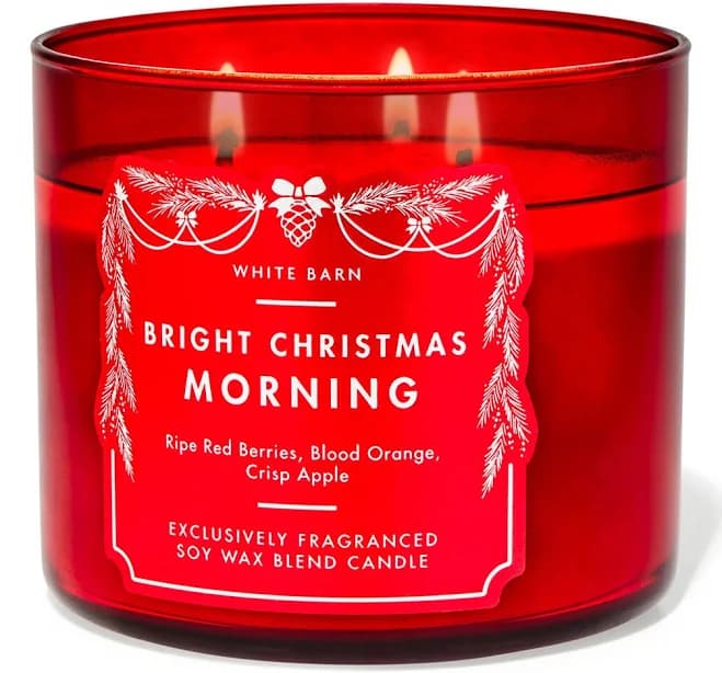 Bath & Body Works Bright Christmas Morning 3-Wick Candle
