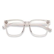 Buy Grey Transparent Full Rim Square Lenskart SG Essentials LA E13384AF-C2 Eyeglasses at Lenskart.