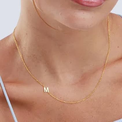 Initial Necklace Letter Necklace