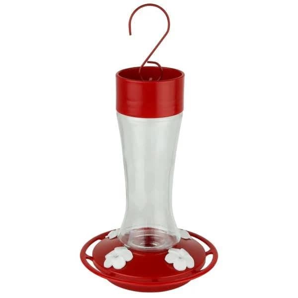 Nature's Way Scarlet Silhouette Glass Hummingbird Feeder