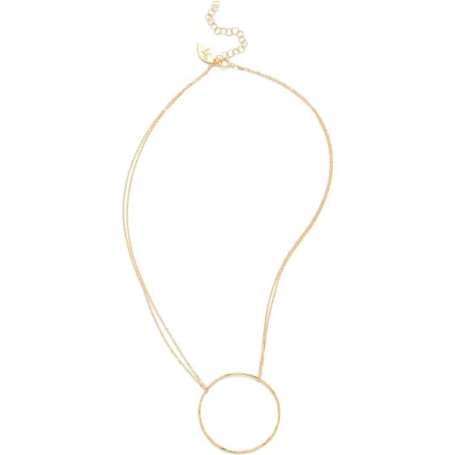 Dawn Minimalist Gold-Filled Circle Necklace