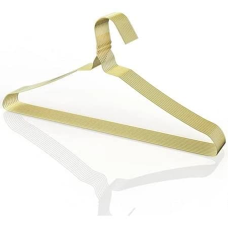 Mr. Pen Wire Hangers 10 Pack Gold Metal