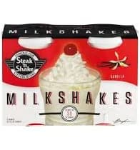 Steak 'n Shake Milk Shakes Vanilla - 2 CT