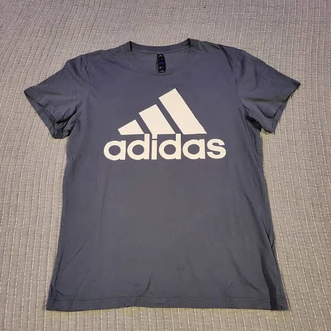 Adidas Shirts | Adidas Teal Tee With White Logo | Color: Green/White | Size: M | Kadenm04's Closet