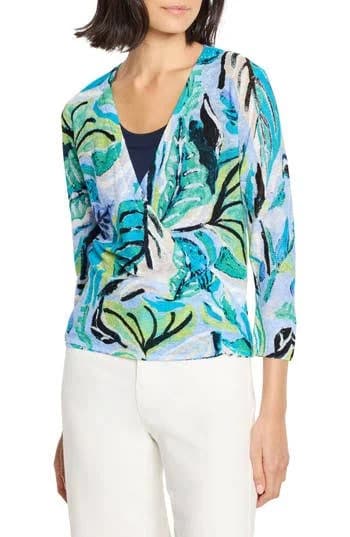 NIC+ZOE Women's Island Beat 4-Way Linen Blend Cardigan