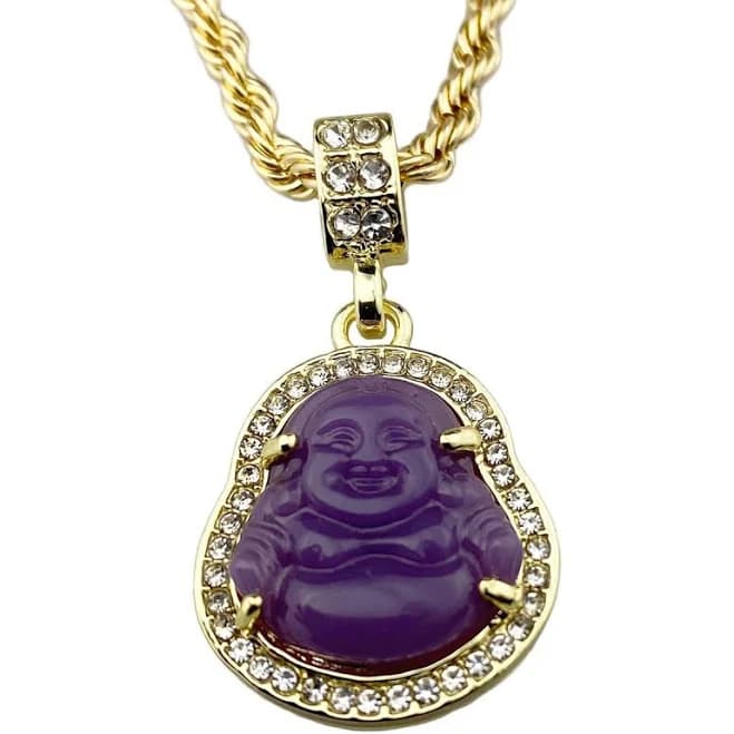 24" Gold Plated Buddha Rope Chain Necklace