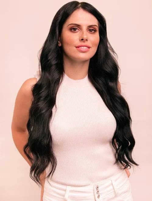 Deluxe Clip in Hair Extensions #1 Jet