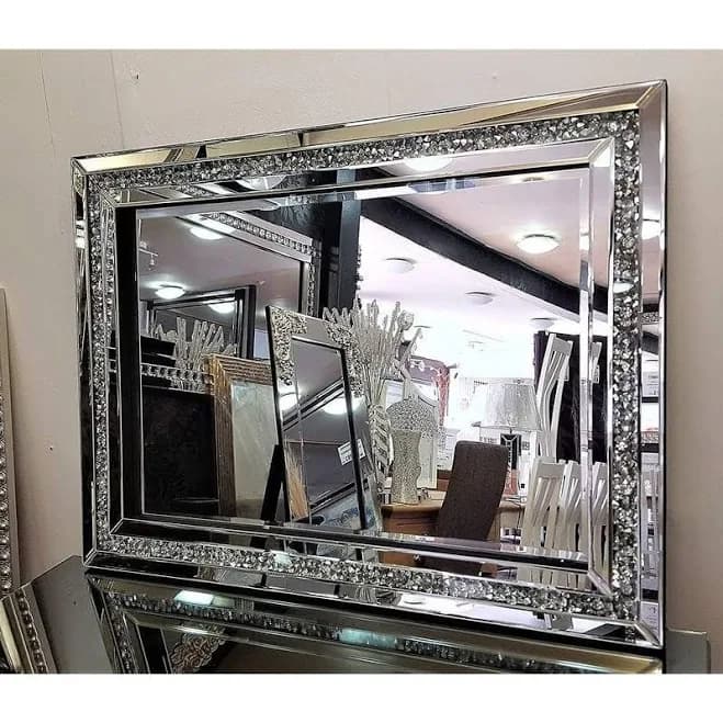 Glam Crystal Accent Mirror