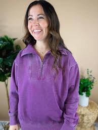 Isabella Half Zip Hoodie – Ess Tee Marie Boutique