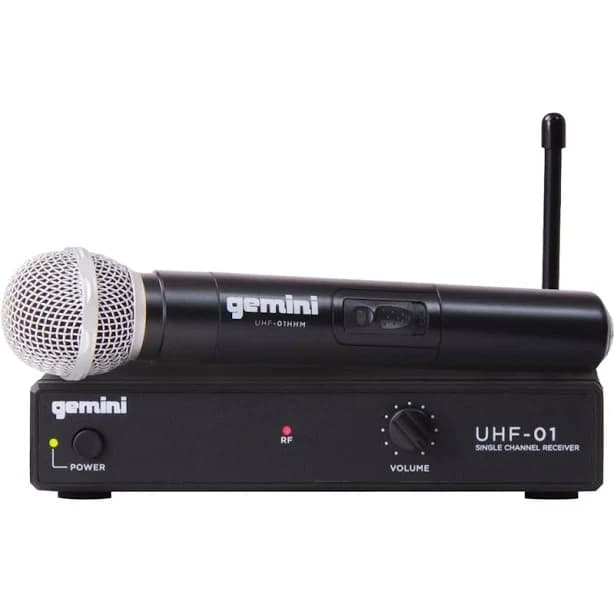 Gemini UHF-01M Single Handheld Wireless Microphone System