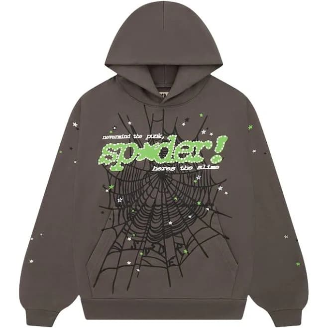 Sp5der Punk V2 Hoodie 'Slate Grey' | Men's Size S