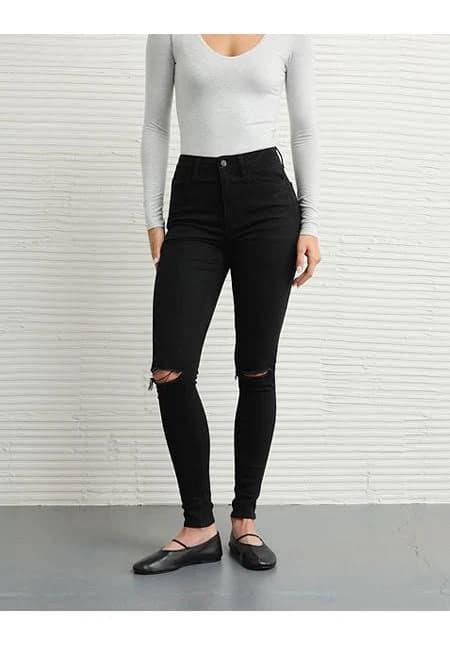 AE Next Level Ripped Super High-Waisted Jegging