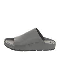 Balenciaga Leather Slides - Grey Sandals, Shoes - BAL337311 | The RealReal