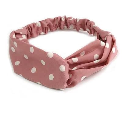 PolkaDotted Twisted Fabric Headband