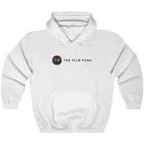 White Hoodie w/ Black Text Logo