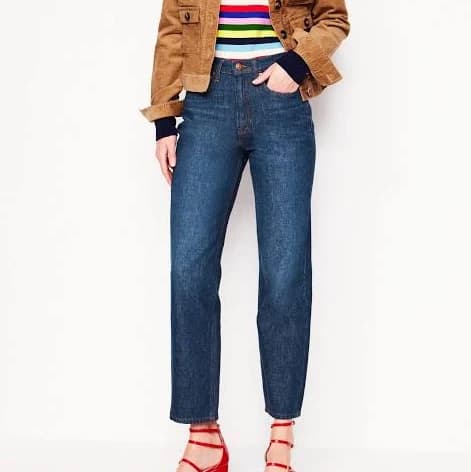 Boden Women's High Rise Straight Leg Jeans