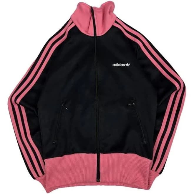 Adidas Women's Black Pink Track Jacket Size 34 FR