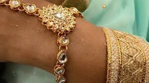 Amazon.com: Efulgenz Indian Ring Bracelet Haathphool Indian Kundan Hand Chain Finger Ring Link Chain Bracelet Hand Jewelry: Clothing, Shoes & Jewelry