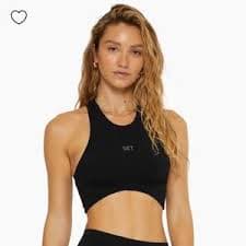 SET Active | Tops | Set Active Womens Waffle Thermal Long Sleeve Shirt Cropped Size Small Khaki | Poshmark