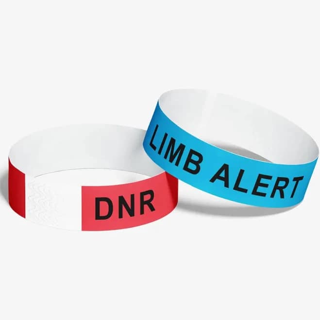 10 PCS - Patient Paper Wristbands