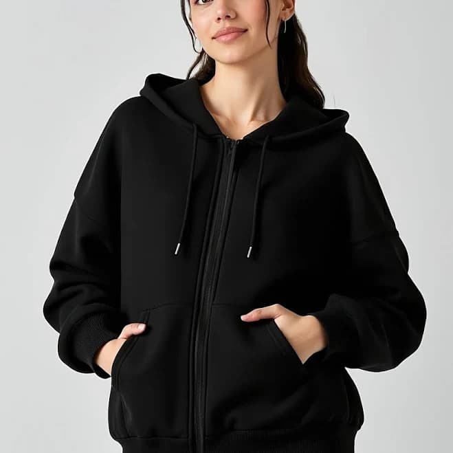 Women's Casual Breathable Zipper Hoodie