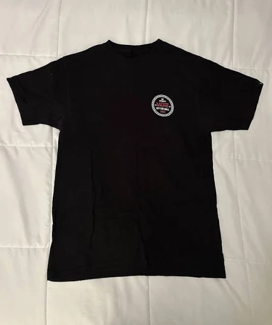 Black Vans Off The Wall Circle Logo T-shirt (m)