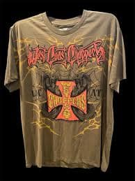 Bikers-T Shirt Grunge/Streetwear West Coast Choppers Cali Biker Olive 2XL New | eBay