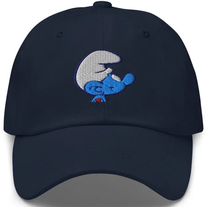 The Smurfs Hefty Smurf Embroidered Hat