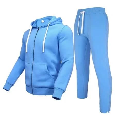 xmgelp Men's Hooded Tracksuit Casual Full Zip Jogging Sweatsuit Sets