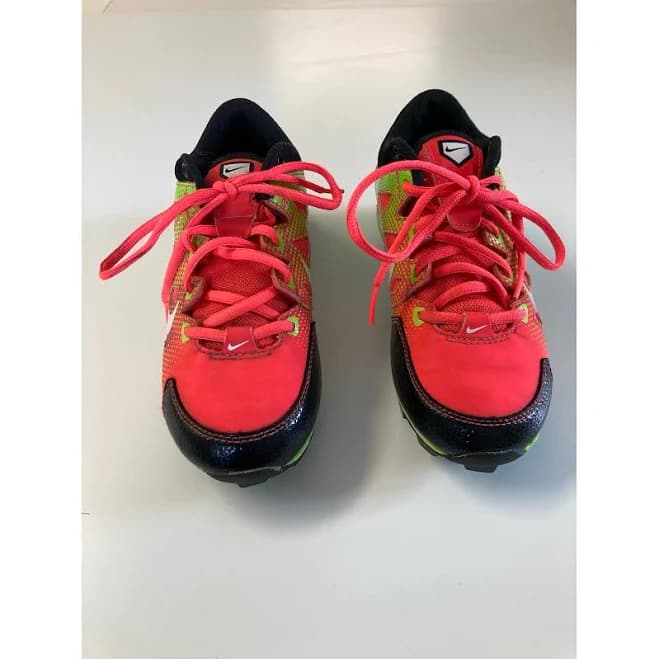 Nike Shoes | Nike Hyperdiamond Pink/Green Kid’s Softball/Baseball Cleats Size 2.5 | Color: Green/Pink | Size: 2.5g | Theresashire's Closet