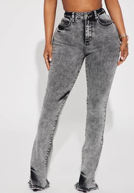 Fashion Nova Women's No Invite Stretch Flare Jeans