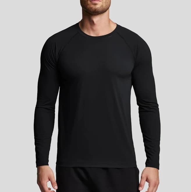 Men's Slim Fit Long Sleeve Athletic T-Shirt