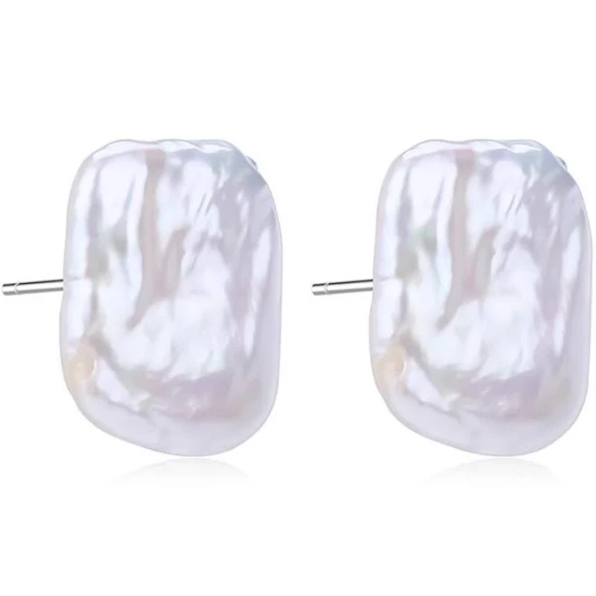 Baroque Freshwater Pearl Stud Earrings