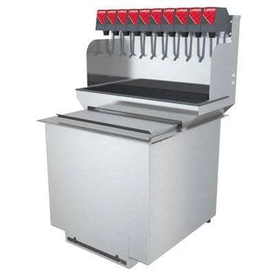 Lancer 10-Valve Drop-In Post-Mix Soda Dispenser - High-Capacity Fountain 85-23710-111-07