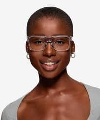 Oakley Nxtlvl - Rectangle Polished Clear Frame Eyeglasses | Eyebuydirect