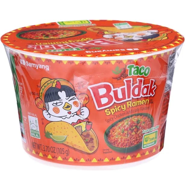 Samyang Buldak Spicy Chicken Ramen Taco Flavor