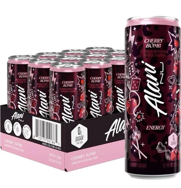 Alani 2 PACK 2026 CHERRY BOMB *Limited Edition* 12oz Energy Drinks