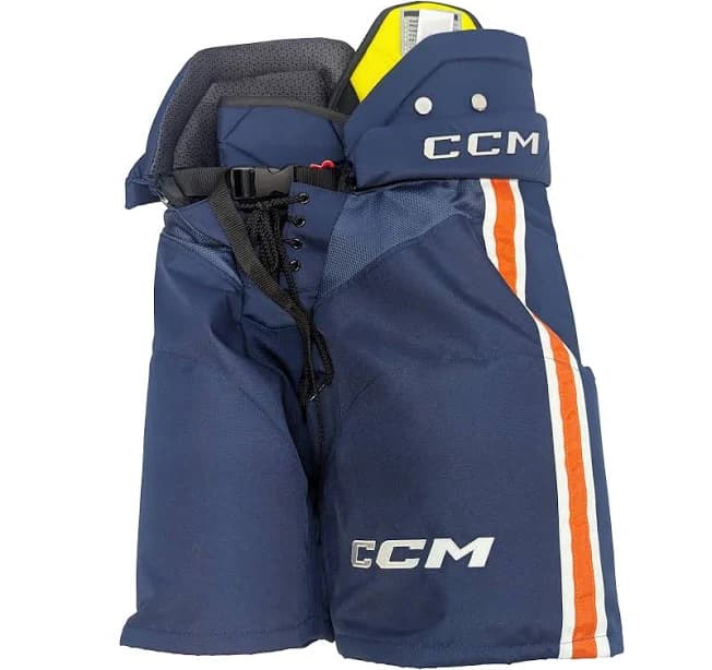 CCM HPTK - WHL Pro Stock Hockey Pants (Navy/Orange/White) Small