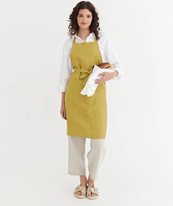 MagicLinen Linen Bib Apron