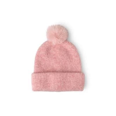 Britt's Knits Women's Powder Knit Ultra Soft Pom Hat