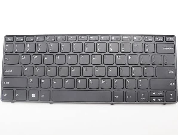 Lenovo Internal Keyboard, USA English Layout, Black, Non-Backlit - 5N21L44198