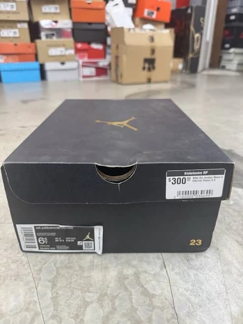 Empty Shoe Box Air Jordan 6 Electric Green Size 6.5 384665 003
