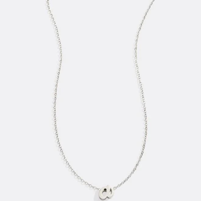 Mint & Lily Tiny Script Initial Necklace