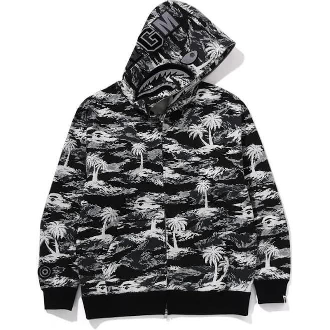 PALM TREE Men's Relaxed Fit Shark Hoodie