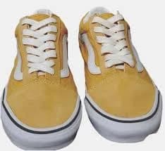 Vans Old Skool Yellow White Low Top Women's Size 9 NEW!