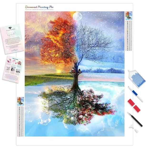 Four Seasons Tree Diamond Painting