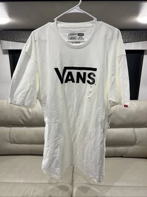 Vans Footwear Classic Logo Short Sleeve Tee White/blk X-large