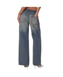 Edikted Women's Magda Acid Wash Low Rise Baggy Jeans - Macy's