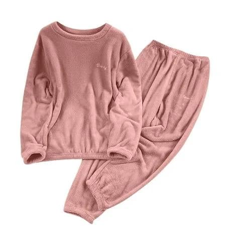 Maean Women's Fuzzy Fleece Lounge Pajamas Set